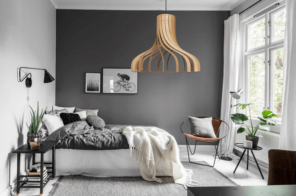 Steampunk Wooden Pendant Light, Industrial Fixture