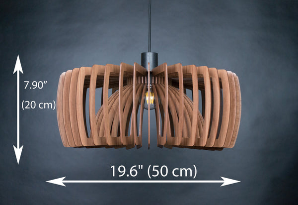 Wooden Ceiling Lamp, Geometric Chandelier Pendant Light