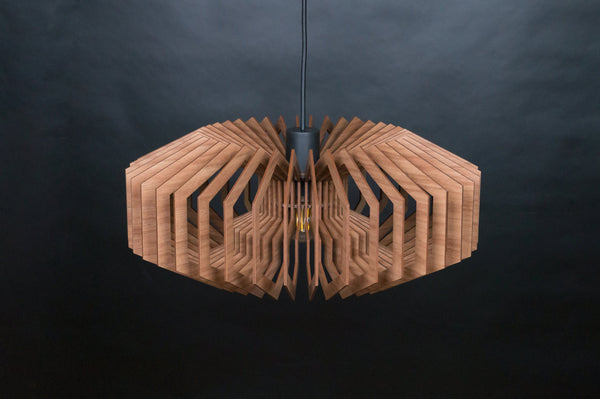 Wood Pendant Light, Rustic Wooden Chandelier