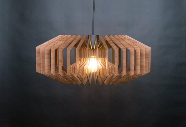 Wood Pendant Light, Rustic Wooden Chandelier