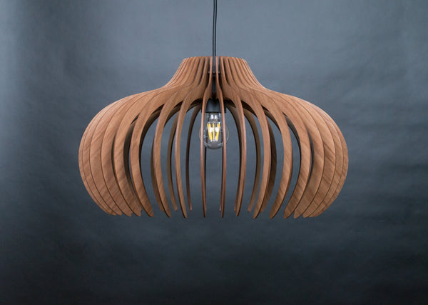 Wood Ceiling Lamp, Geometric Chandelier