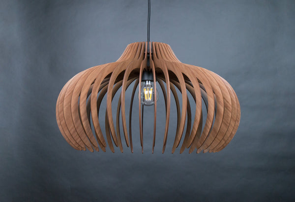 Wood Ceiling Lamp, Geometric Chandelier