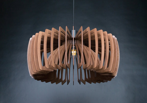 Wooden Ceiling Lamp, Geometric Chandelier Pendant Light