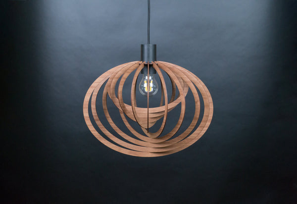 Rustic Wood Pendant Light, Boho Chandelier Fixture