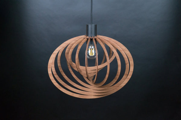 Rustic Wood Pendant Light, Boho Chandelier Fixture