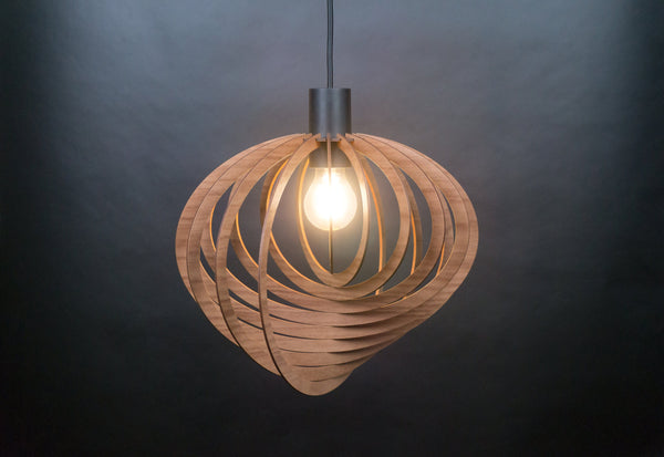 Rustic Wood Pendant Light, Boho Chandelier Fixture