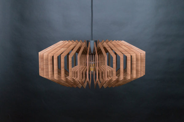 Wood Pendant Light, Rustic Wooden Chandelier