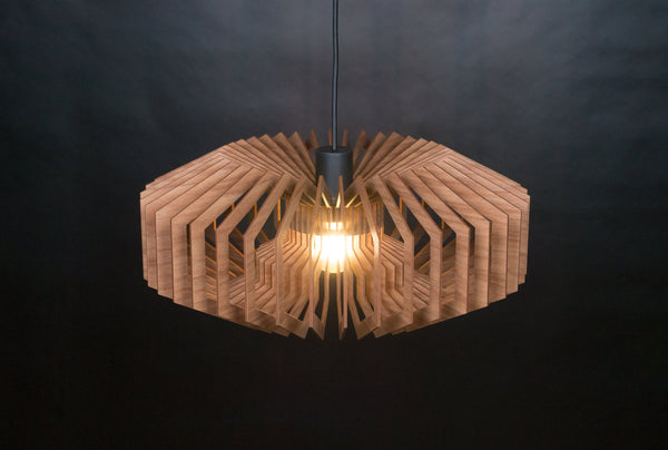 Wood Pendant Light, Rustic Wooden Chandelier