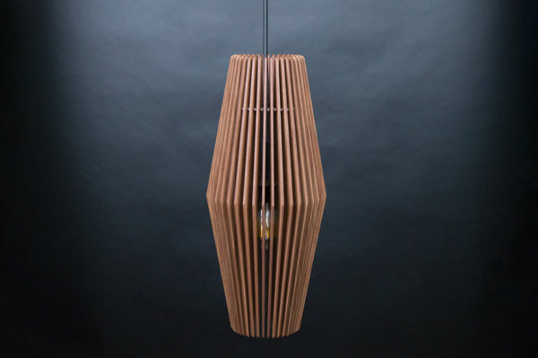 Wood Ceiling Lamp, Modern Geometric Chandelier