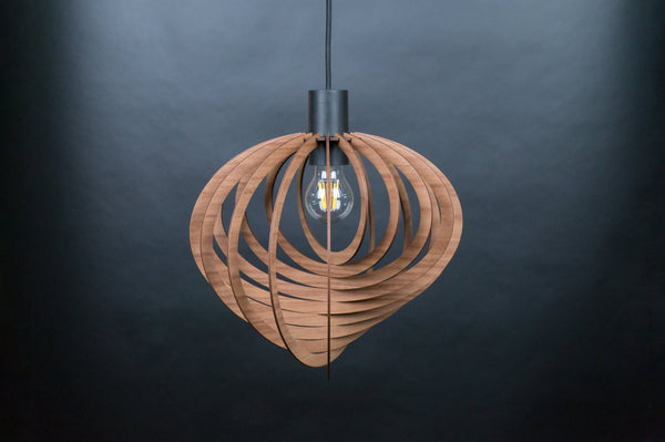 Rustic Wood Pendant Light, Boho Chandelier Fixture