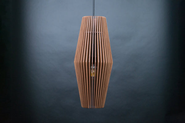 Wood Ceiling Lamp, Modern Geometric Chandelier