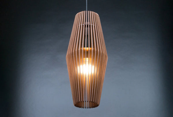 Wood Ceiling Lamp, Modern Geometric Chandelier