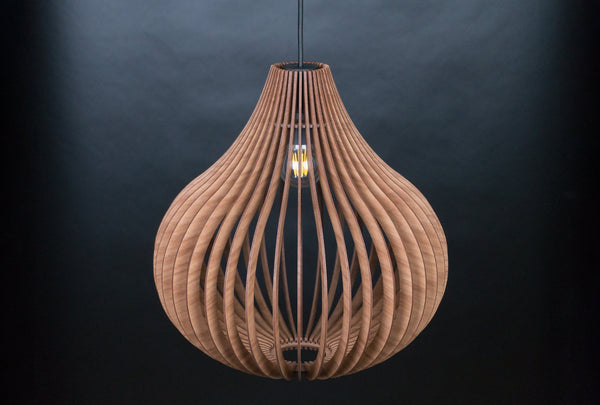 Wooden Pendant Lamp, Nordic Chandelier Fixture