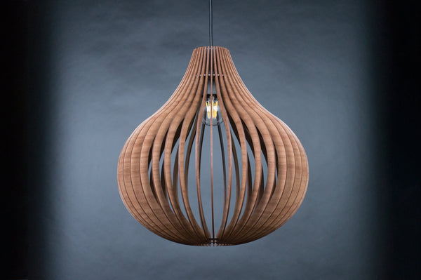 Wooden Pendant Lamp, Nordic Chandelier Fixture