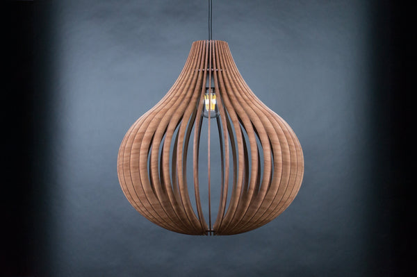Wooden Pendant Lamp, Nordic Chandelier Fixture