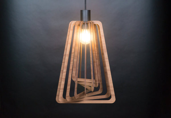 Nordic Wood Pendant Light, Modern Ceiling Fixture
