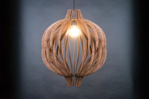 Wooden Pendant Lampshade, Hanging Light Fixture