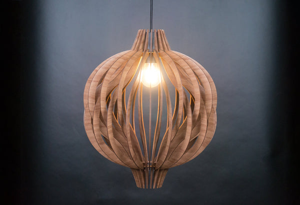 Wooden Pendant Lampshade, Hanging Light Fixture