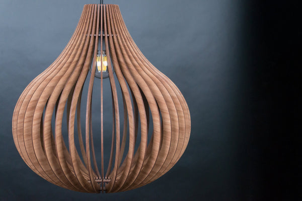 Wooden Pendant Lamp, Nordic Chandelier Fixture