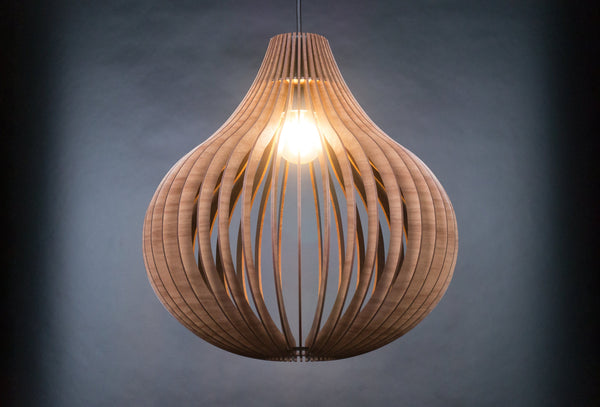 Wooden Pendant Lamp, Nordic Chandelier Fixture