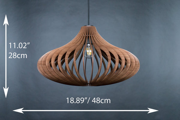 Wooden Chandelier, Scandinavian Kitchen Ceiling Fixture