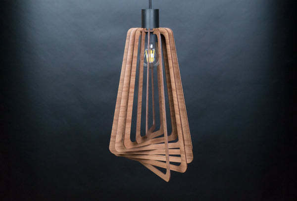Nordic Wood Pendant Light, Modern Ceiling Fixture