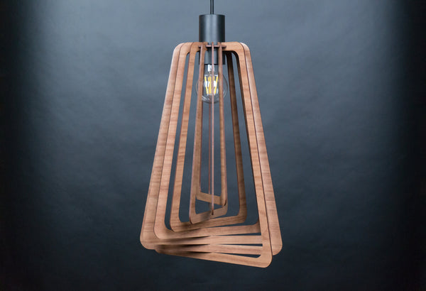 Nordic Wood Pendant Light, Modern Ceiling Fixture