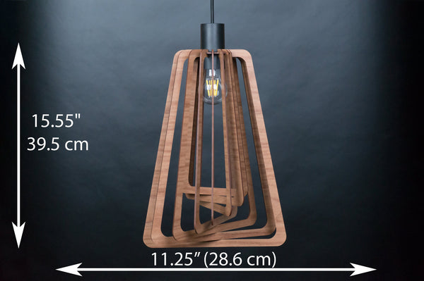 Nordic Wood Pendant Light, Modern Ceiling Fixture