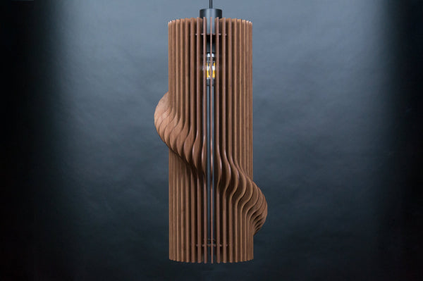 Wooden Ceiling Lamp, Geometric Pendant Chandelier