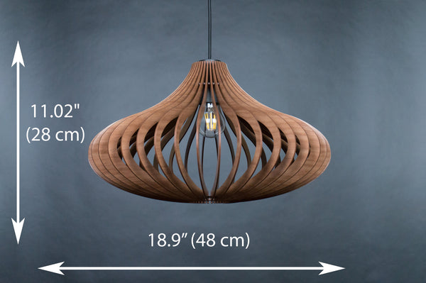 Wooden Ceiling Light, Scandinavian Hanging Dining Lamp