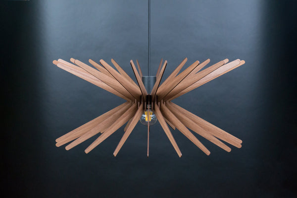 Wood Ceiling Lamp, Geometric Dining Chandelier