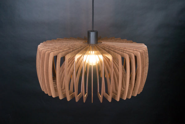 Wooden Ceiling Light, Mid-Century Modern Chandelier