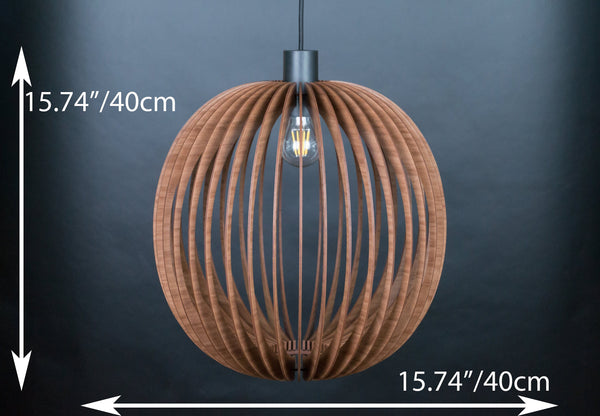 Bubble Wood Pendant Light, Modern Chandelier