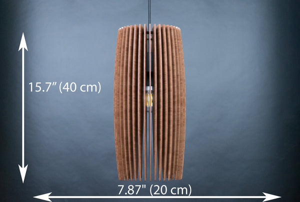 Mid-Century Wooden Pendant Light, Scandinavian Ceiling Lamp
