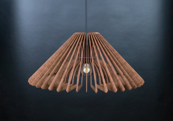 Mid-Century Wooden Pendant Light, Scandinavian Ceiling Lamp