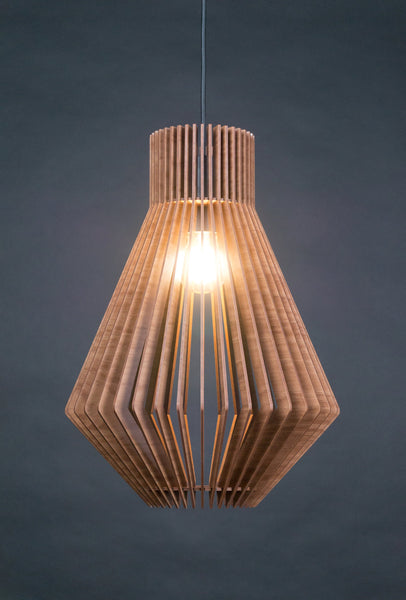 Mid-Century Wood Pendant Light, Hanging Dining Chandelier