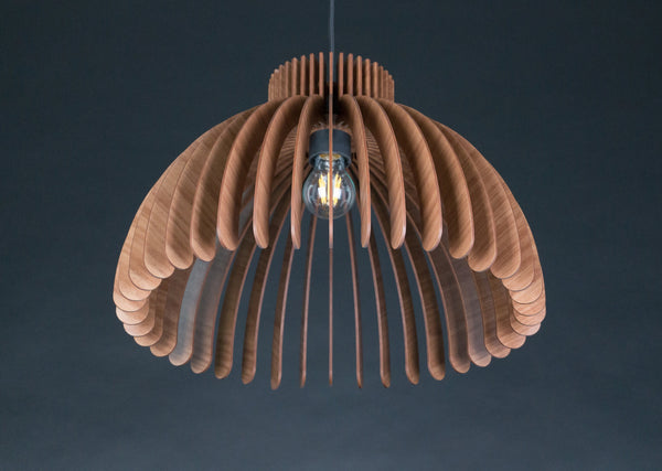 Wood Ceiling Lamp, Geometric Chandelier Light