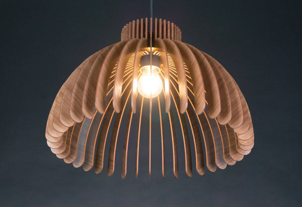 Wood Ceiling Lamp, Geometric Chandelier Light