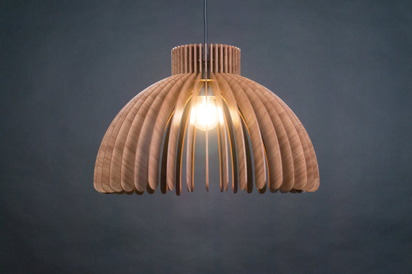 Wood Ceiling Lamp, Geometric Chandelier Light
