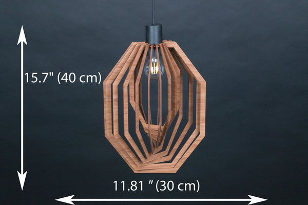 Wooden Dining Lamp, Modern Ceiling Fixture