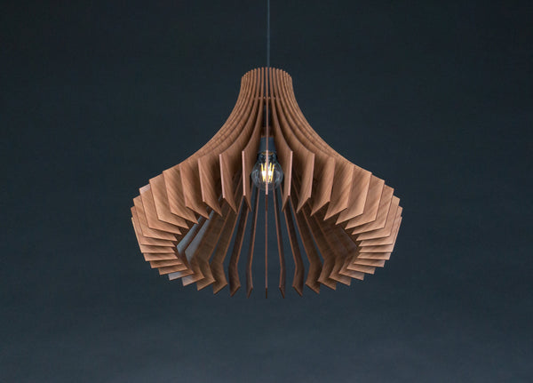 Wood Pendant Light, Hanging Dining Chandelier