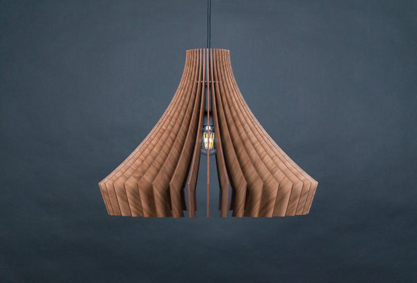Wood Pendant Light, Hanging Dining Chandelier