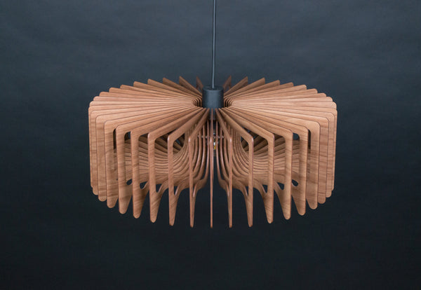 Wood Ceiling Lamp, Geometric Chandelier Light