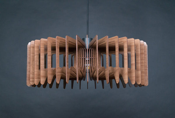 Wood Ceiling Lamp, Geometric Chandelier Light