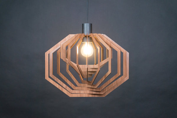 Wooden Pendant Light, Hanging Dining Lamp