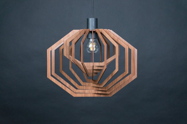 Wooden Pendant Light, Hanging Dining Lamp