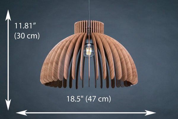 Wood Ceiling Lamp, Geometric Chandelier Light Fixture