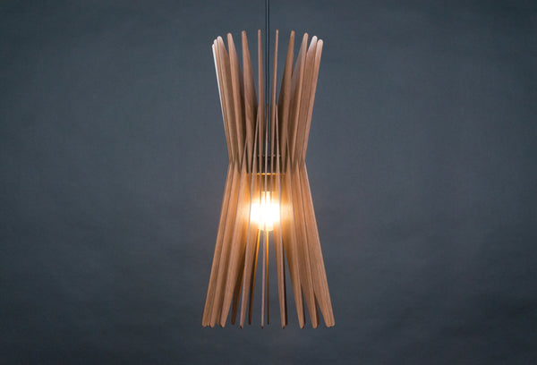 Mid-Century Wood Pendant Light, Modern Chandelier