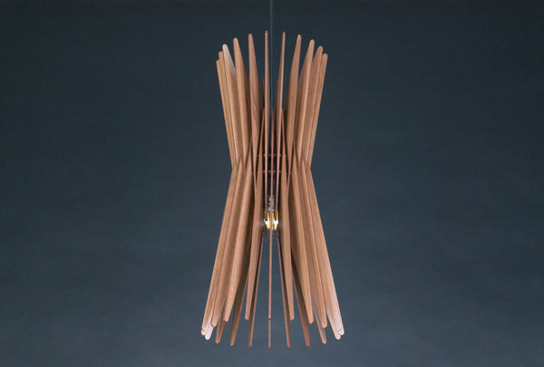 Mid-Century Wood Pendant Light, Modern Chandelier