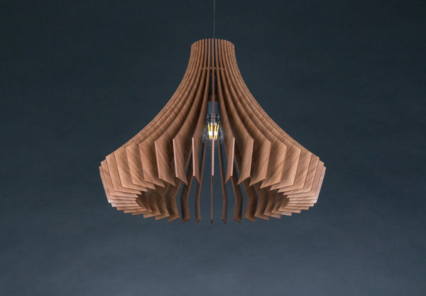 Wood Pendant Light, Hanging Dining Chandelier